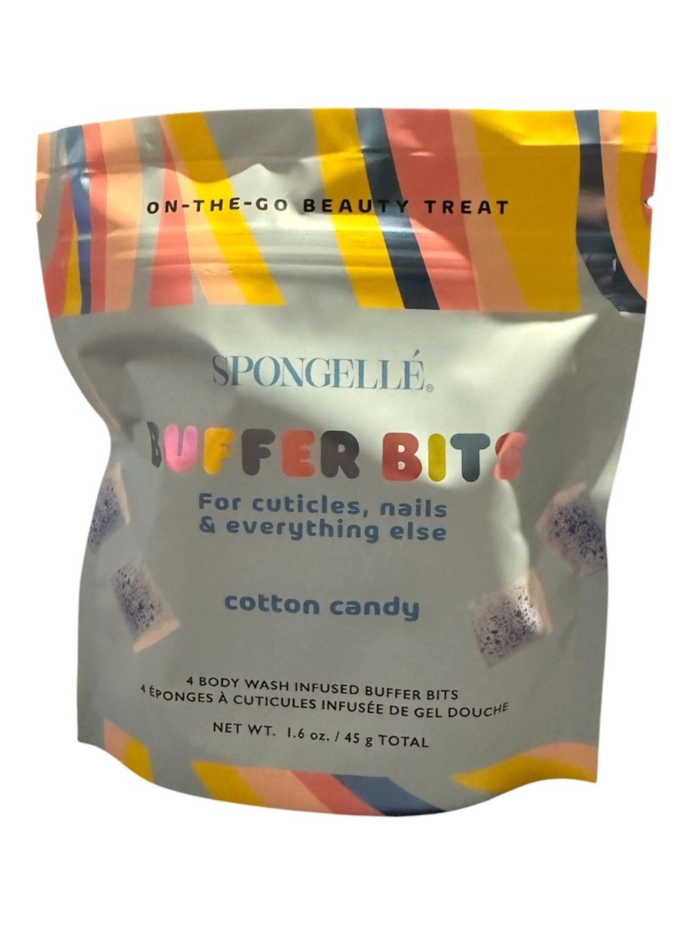 Spongellé Cotton Candy Buffer Bits - Blue